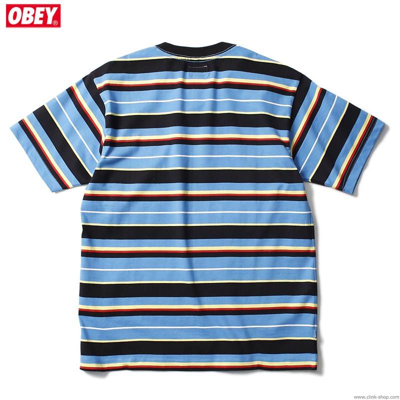 OBEY IDEALS ORGANIC DALE TEE SS (BLUE MULTI)