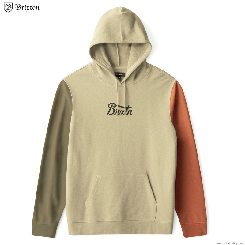 BRIXTON STITH HOOD (GRAVEL/DARK KHAKI/AMBER)