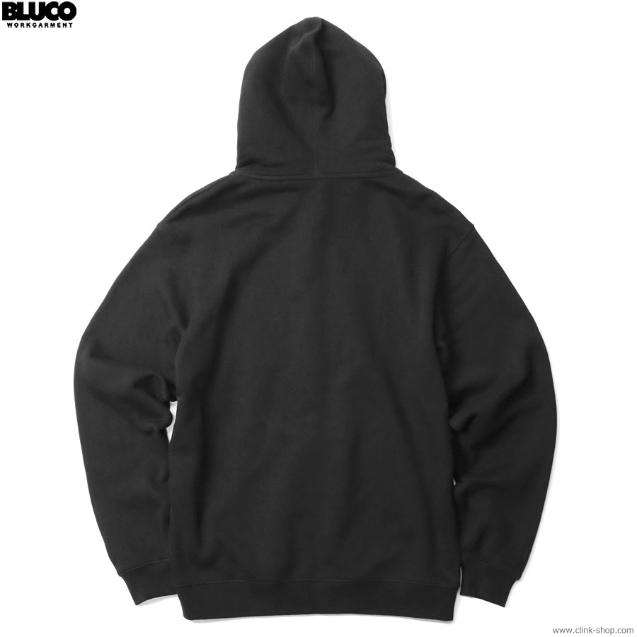 BLUCO HEAVY PILE SWEAT ZIP HOODIE -EMB- (BLACK) [145-13-016]