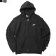 BLUCO HEAVY PILE SWEAT ZIP HOODIE -EMB- (BLACK) [145-13-016]