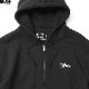 BLUCO HEAVY PILE SWEAT ZIP HOODIE -EMB- (BLACK) [145-13-016]