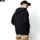 BLUCO HEAVY PILE SWEAT ZIP HOODIE -EMB- (BLACK) [145-13-016]