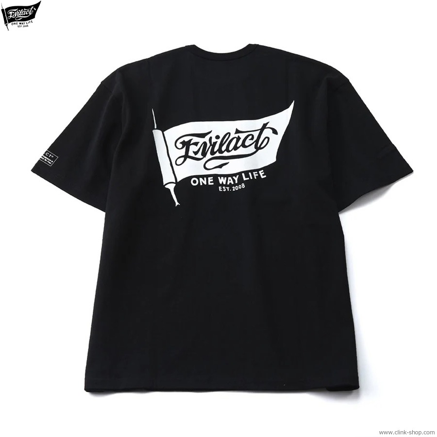 EVILACT FLAG SS (BLACK) [EA25-ACT1-T04]
