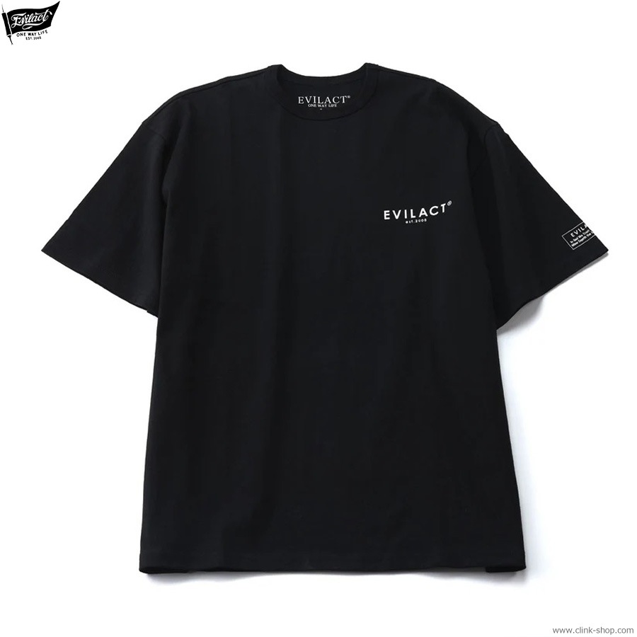 EVILACT FLAG SS (BLACK) [EA25-ACT1-T04]