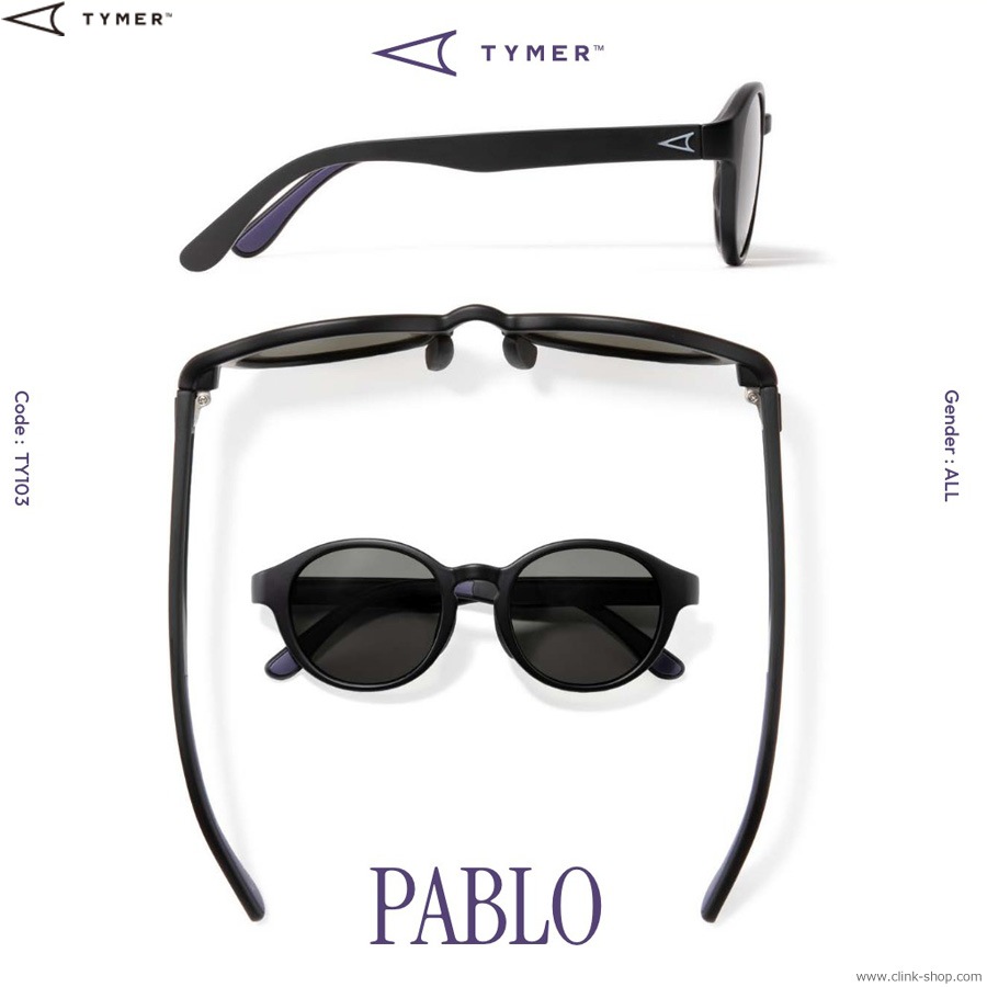 TYMER PABLO (MATT CLEAR GREY/GREY POLARIZED) [TY103-MG2-GYP]