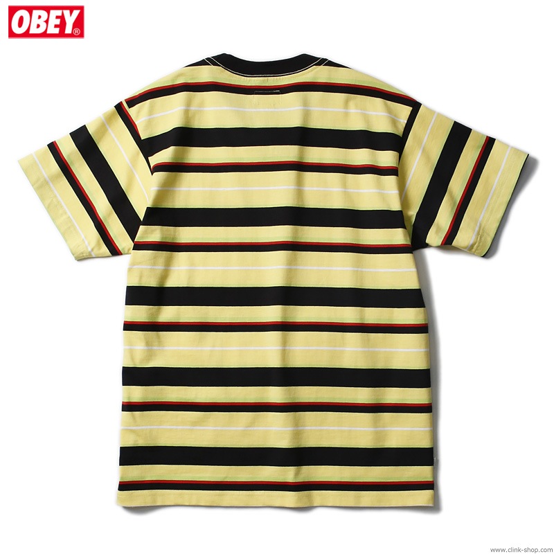 OBEY IDEALS ORGANIC DALE TEE SS (YELLOW MULTI)