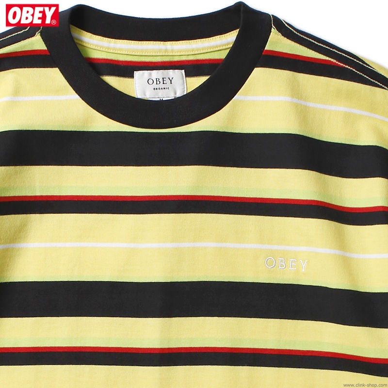 OBEY IDEALS ORGANIC DALE TEE SS (YELLOW MULTI)