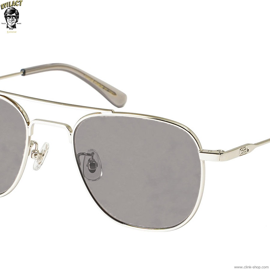 EVILACT EYEWEAR MIAMI - SILVERGRAY CLEAR/SMOKE LENS [EAE24-18-02]