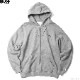 BLUCO HEAVY PILE SWEAT ZIP HOODIE -EMB- (GRAY) [145-13-016]