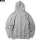 BLUCO HEAVY PILE SWEAT ZIP HOODIE -EMB- (GRAY) [145-13-016]