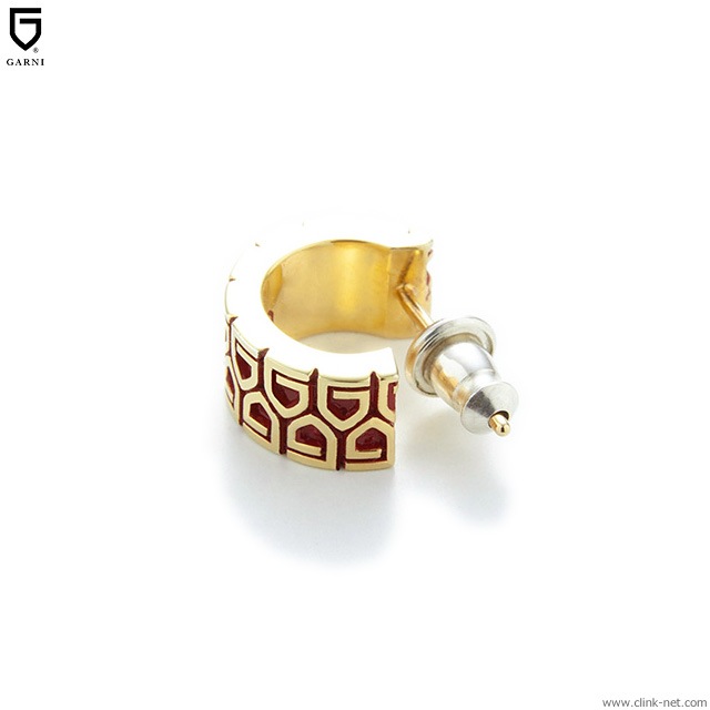 GARNI G LINE UP RING PIERCE (RED) [GP19040]