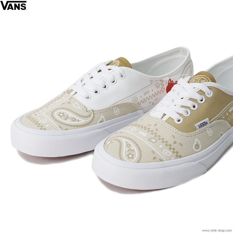 靴 VANS AUTHENTIC PAISLEY PEACE TRUE WHITE CLINK｜VANS AUTHENTIC PEACE/TRUE WHITE (PEACE PAISLEY)｜東京
