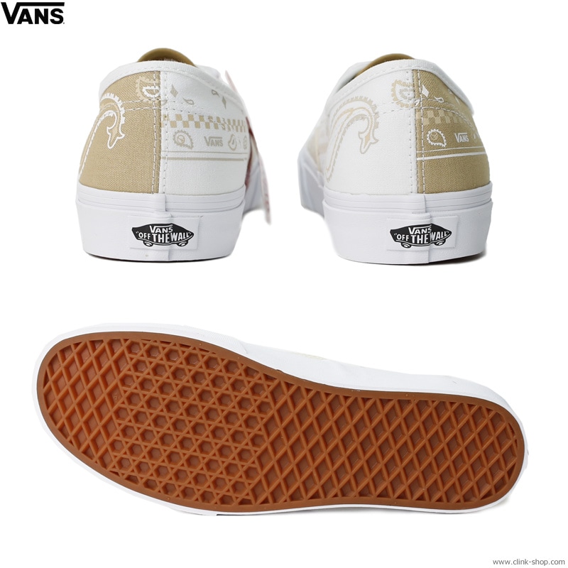 靴 VANS AUTHENTIC PAISLEY PEACE TRUE WHITE CLINK｜VANS AUTHENTIC PEACE/TRUE WHITE (PEACE PAISLEY)｜東京