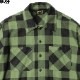 BLUCO BUFFALO CHECK FLANNEL SHIRTS (OLIVE) [1148]