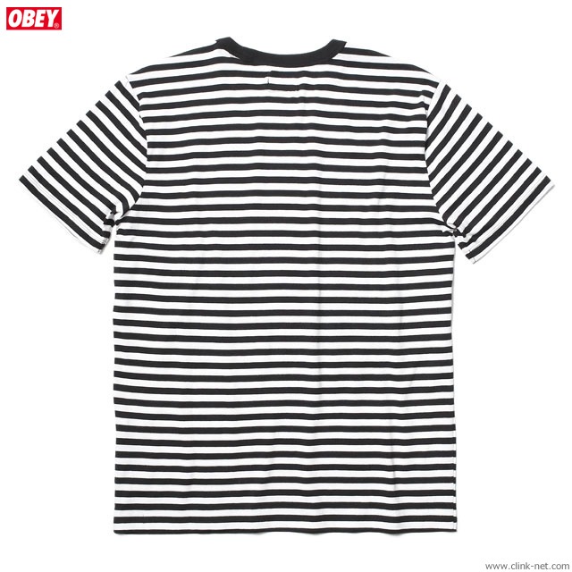 OBEY 89 ICON STRIPE BOX TEE SS (BLACK MULTI)