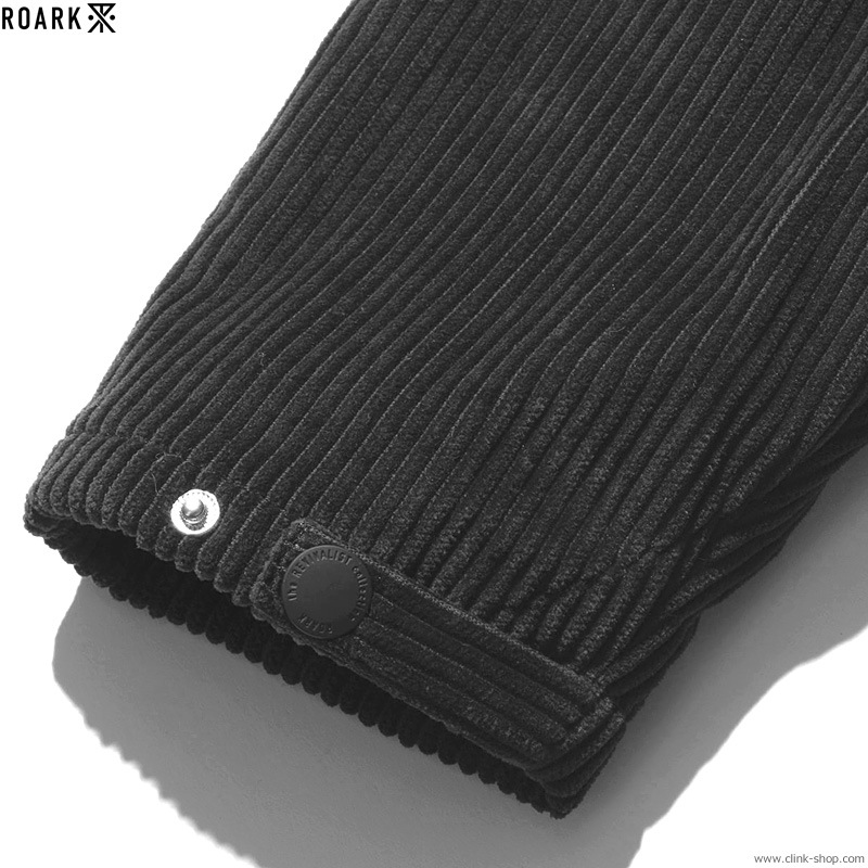 ROARK CORDUROY COACHES JACKET (BLACK)