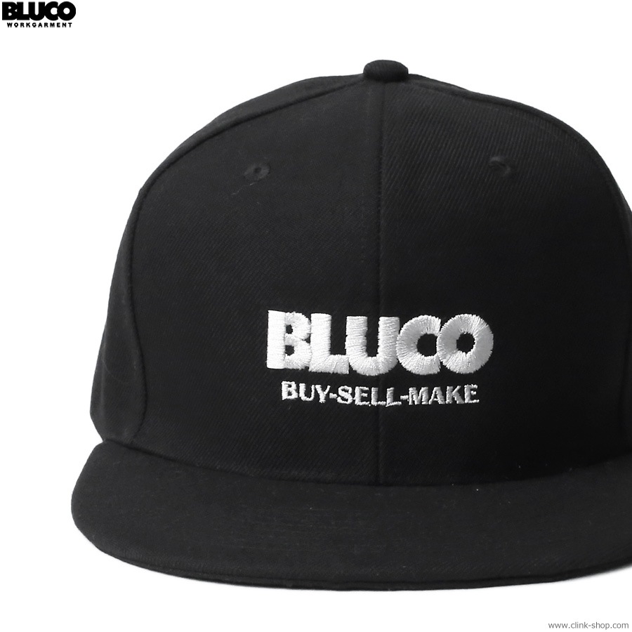 BLUCO 6-PANEL CAP -LOGO- (BLACK) [145-61-019]