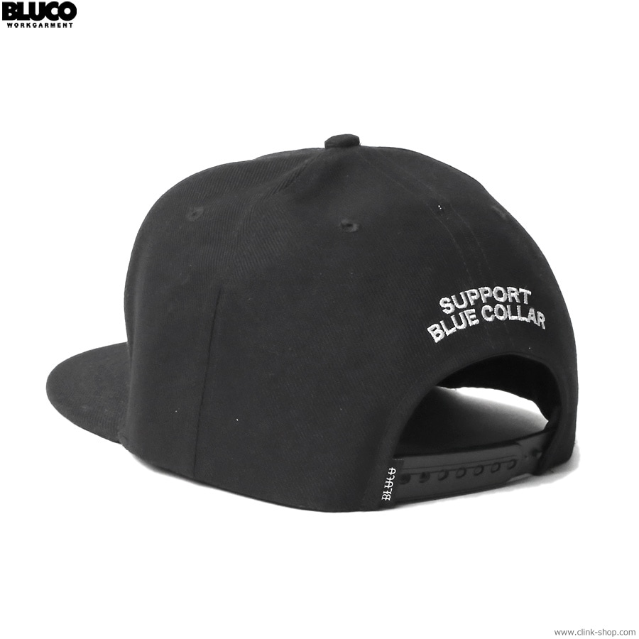 BLUCO 6-PANEL CAP -LOGO- (BLACK) [145-61-019]
