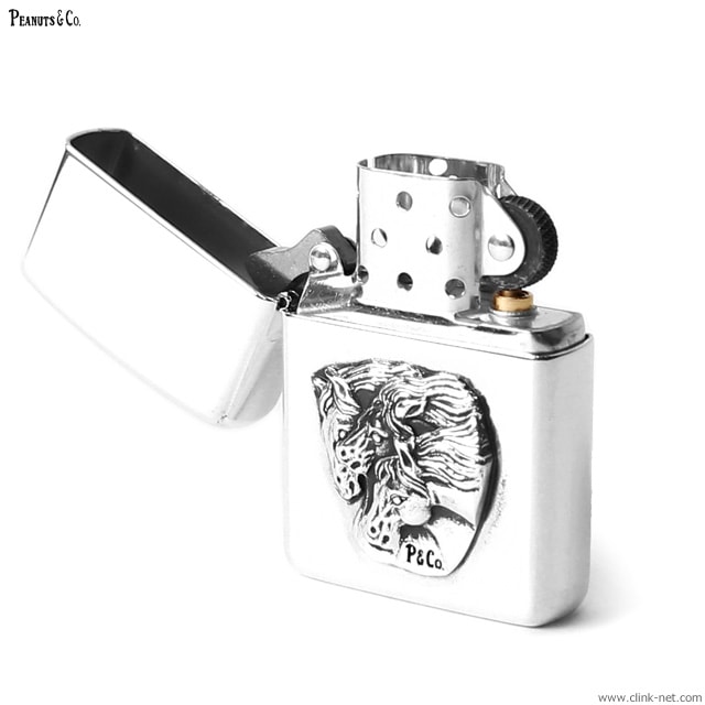 PEANUTS & CO. PHARAOH HORSE ZIPPO (SILVER)