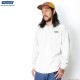 RADIALL FLAGS - CREW NECK POCKET T-SHIRT L/S (SNOW WHITE)