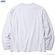 RADIALL FLAGS - CREW NECK POCKET T-SHIRT L/S (SNOW WHITE)