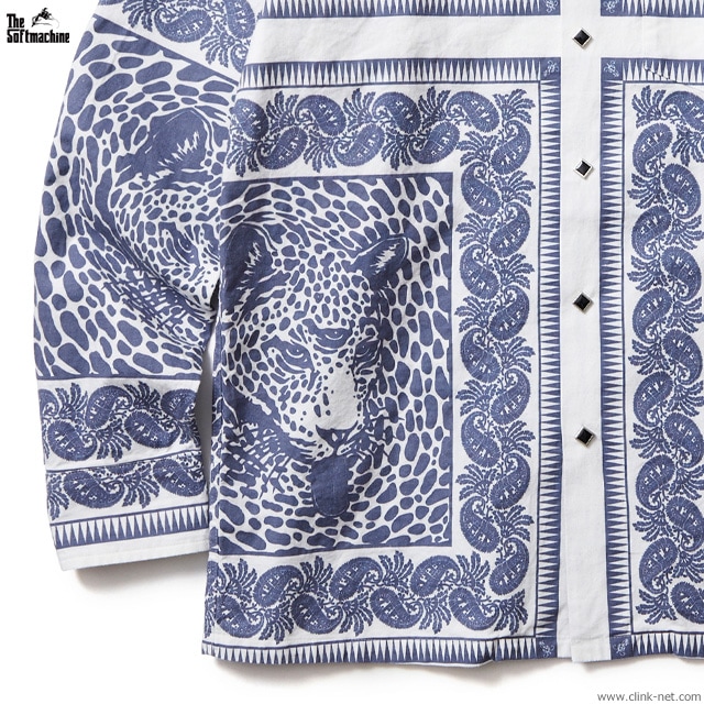 CLINK｜SOFTMACHINE BLEND BANDANA SHIRTS L/S (NAVY)｜東京・吉祥寺