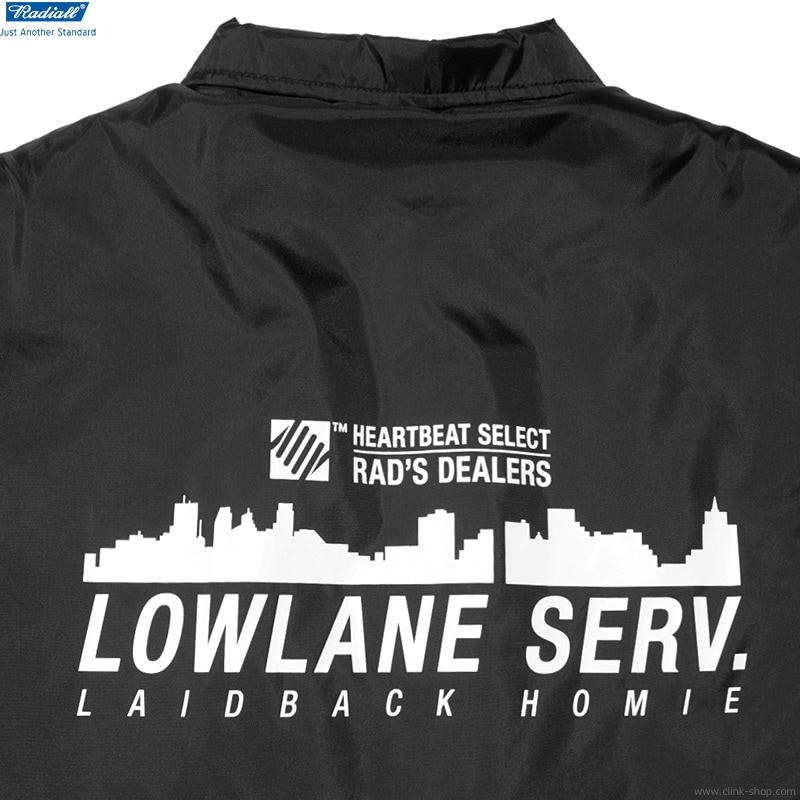 Radiall 22AW ボアコーチジャケット LOWLANE Mサイズ 美品 CLINK｜RADIALL LOWLANE - WINDBREAKER JACKET (BLACK) [RAD