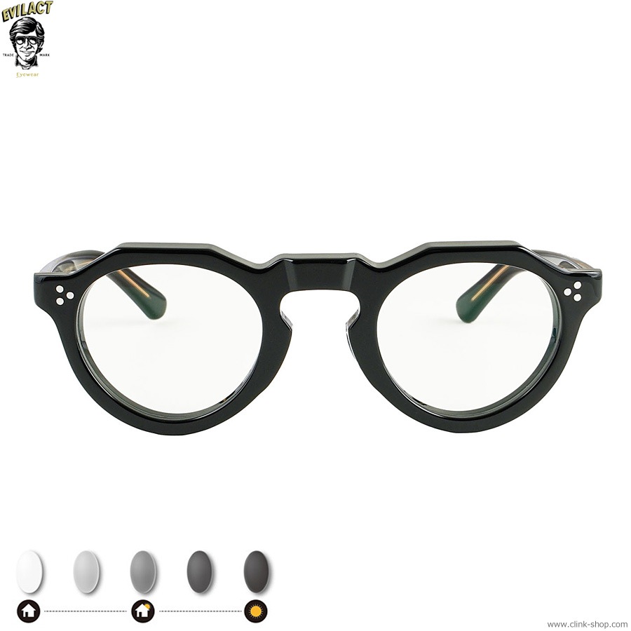 EVILACT EYEWEAR ROYAL - BLACKA.CLEAR/PHOTOCHROMIC GRAY LENS [EAE24-16-01]