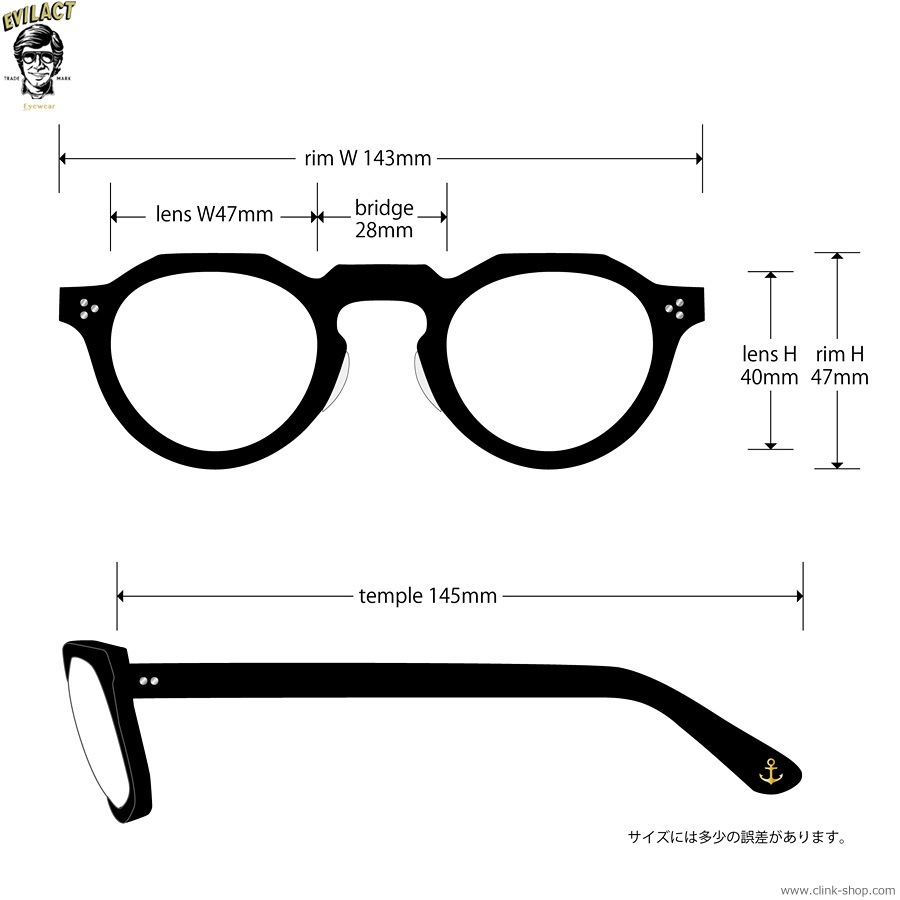 EVILACT EYEWEAR ROYAL - BLACKA.CLEAR/PHOTOCHROMIC GRAY LENS [EAE24-16-01]