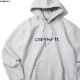 CARHARTT WIP HOODED CARHARTT SWEATSHIRT (ASH HEATHER/DUCK BLUE)