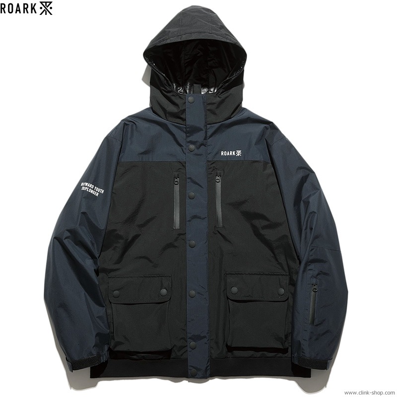 ROARK ブラック ナイロンジャケット　サイズM ROARK ブラック ナイロンジャケット サイズM