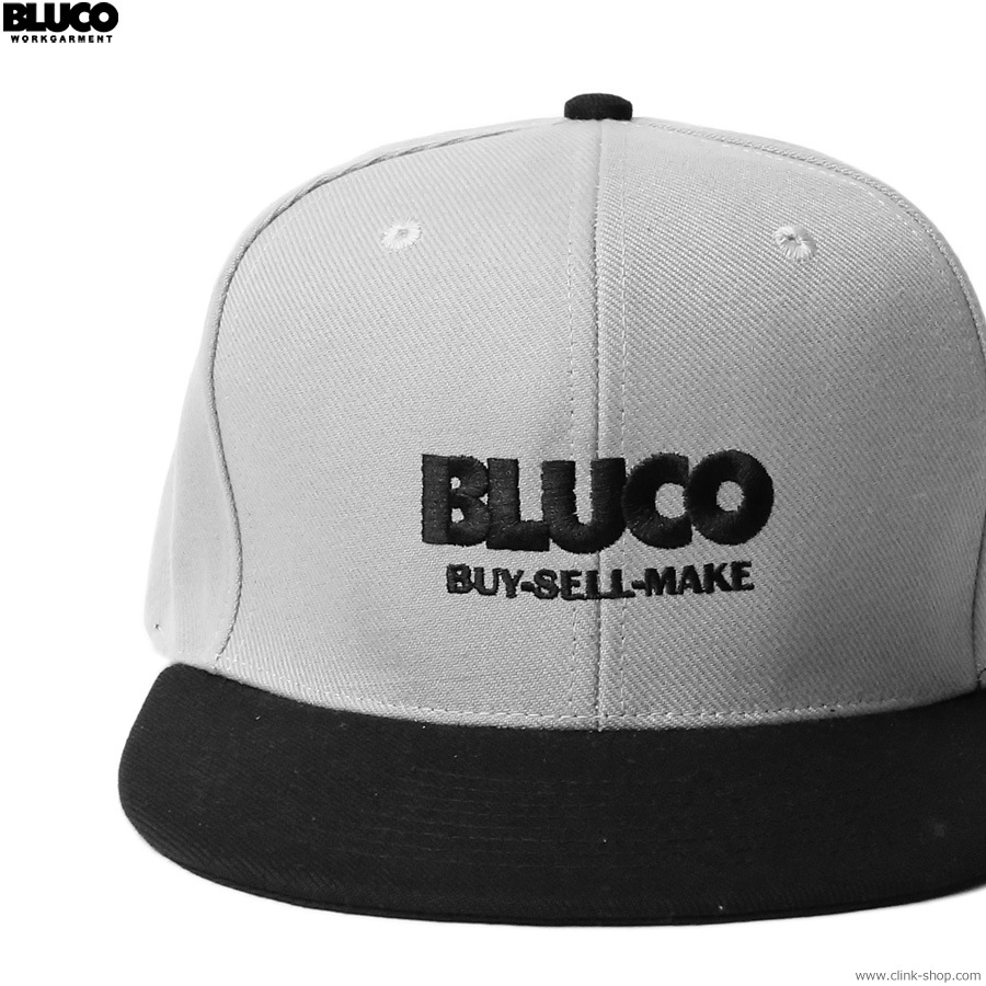 BLUCO 6-PANEL CAP -LOGO- (GRAY) [145-61-019]