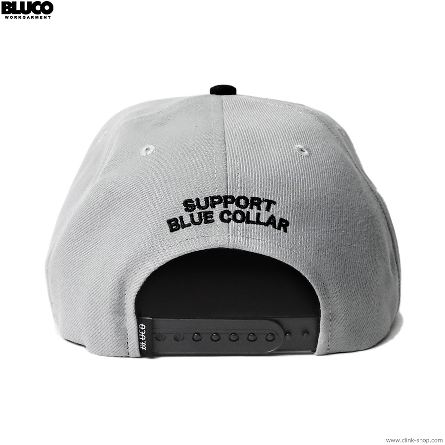 BLUCO 6-PANEL CAP -LOGO- (GRAY) [145-61-019]