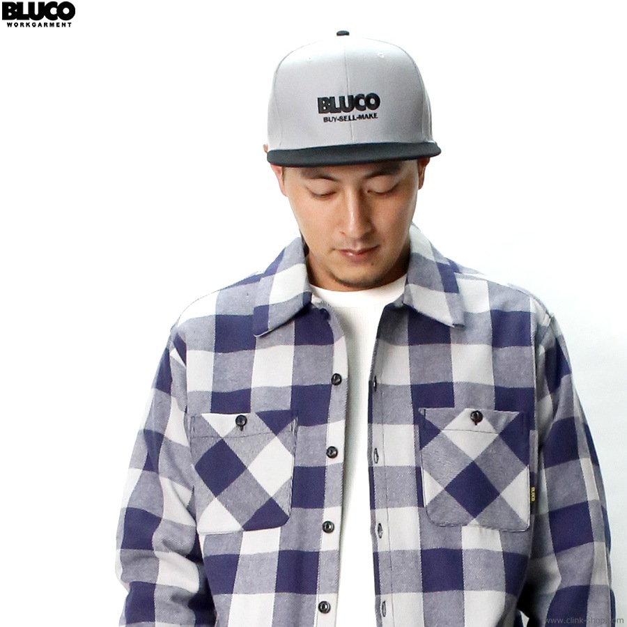 BLUCO 6-PANEL CAP -LOGO- (GRAY) [145-61-019]