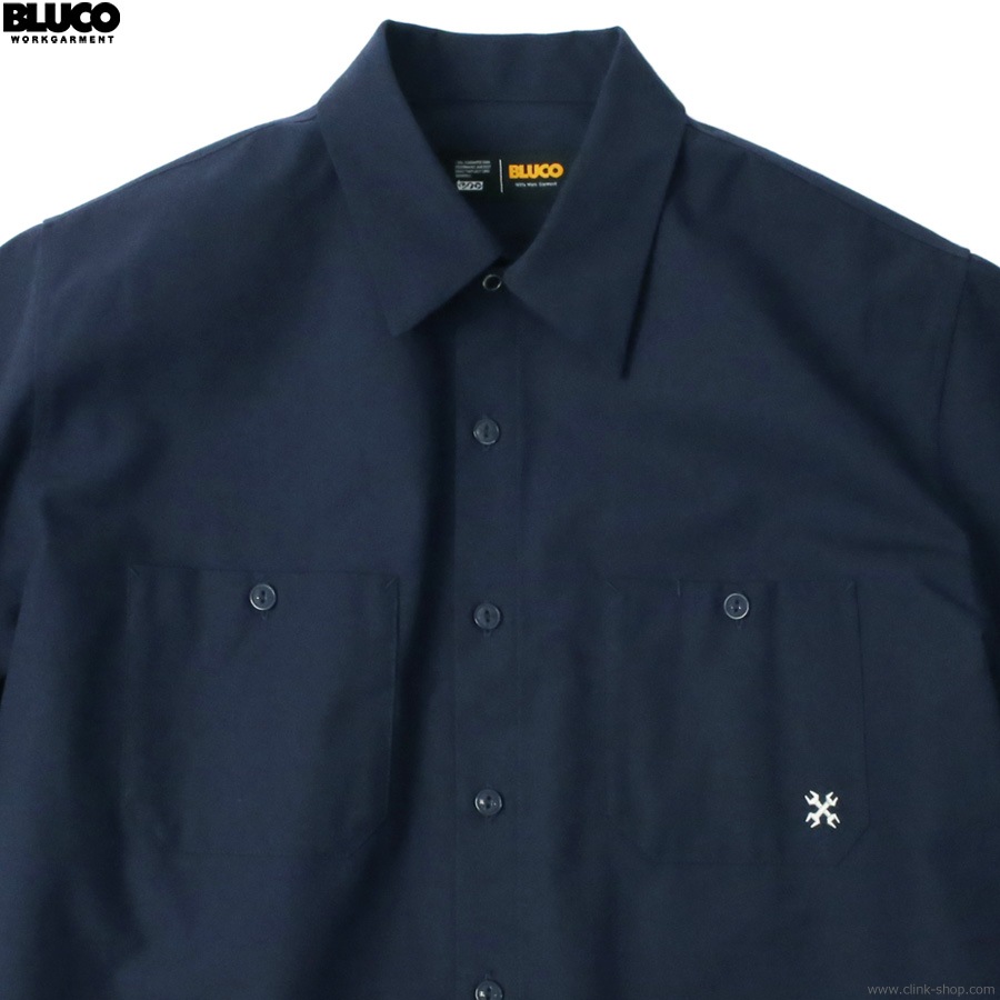 BLUCO STANDARD WORK SHIRT S/S (NAVY) [153-21-108]