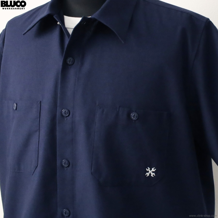 BLUCO STANDARD WORK SHIRT S/S (NAVY) [153-21-108]