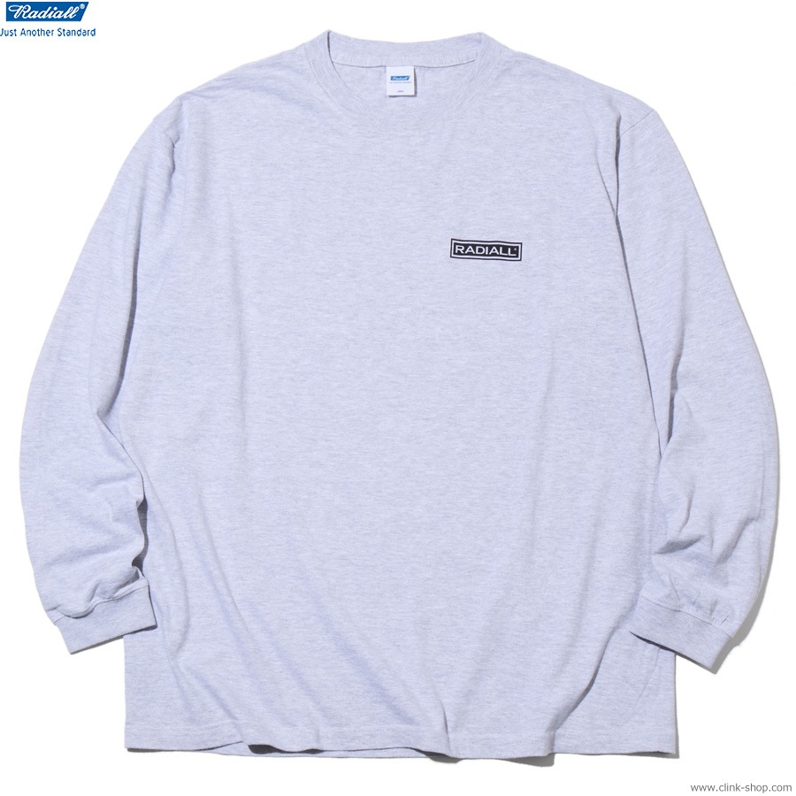RADIALL GUIDANCE - CREW NECK T-SHIRT L/S (FADED ASH) [RAD-26NYM-CUT001]