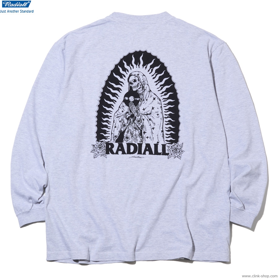 RADIALL GUIDANCE - CREW NECK T-SHIRT L/S (FADED ASH) [RAD-26NYM-CUT001]