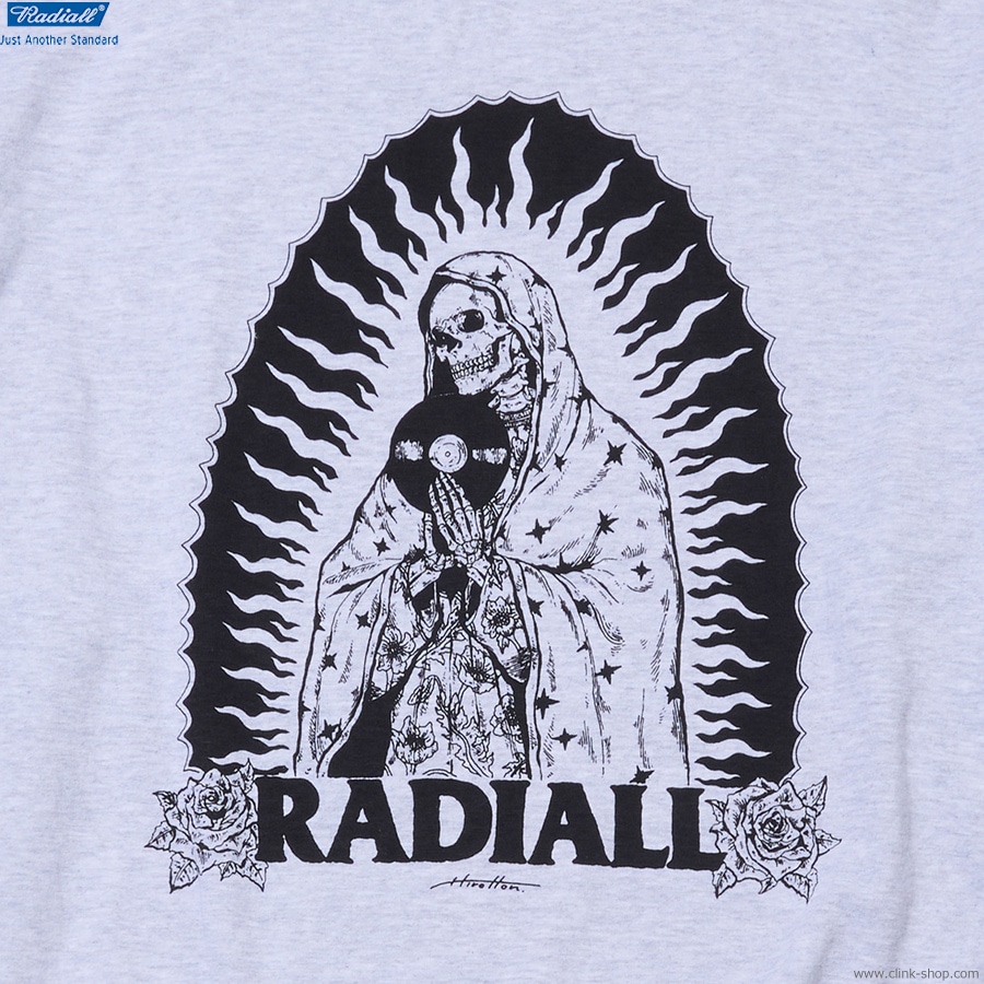 RADIALL GUIDANCE - CREW NECK T-SHIRT L/S (FADED ASH) [RAD-26NYM-CUT001]