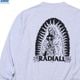 RADIALL GUIDANCE - CREW NECK T-SHIRT L/S (FADED ASH) [RAD-26NYM-CUT001]