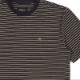 BRIXTON HILT S/S KNIT (BLACK/HONEY/HEATHER GREY)