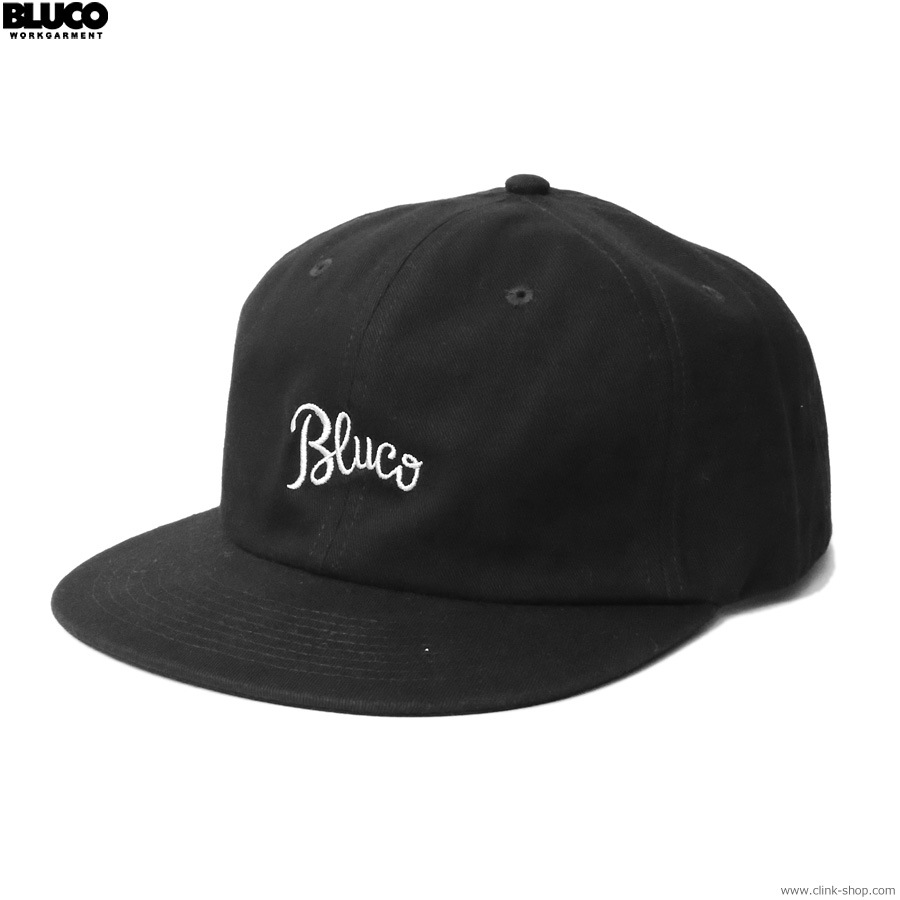 BLUCO 6-PANEL CAP -SCRIPT- (BLACK) [145-61-021]