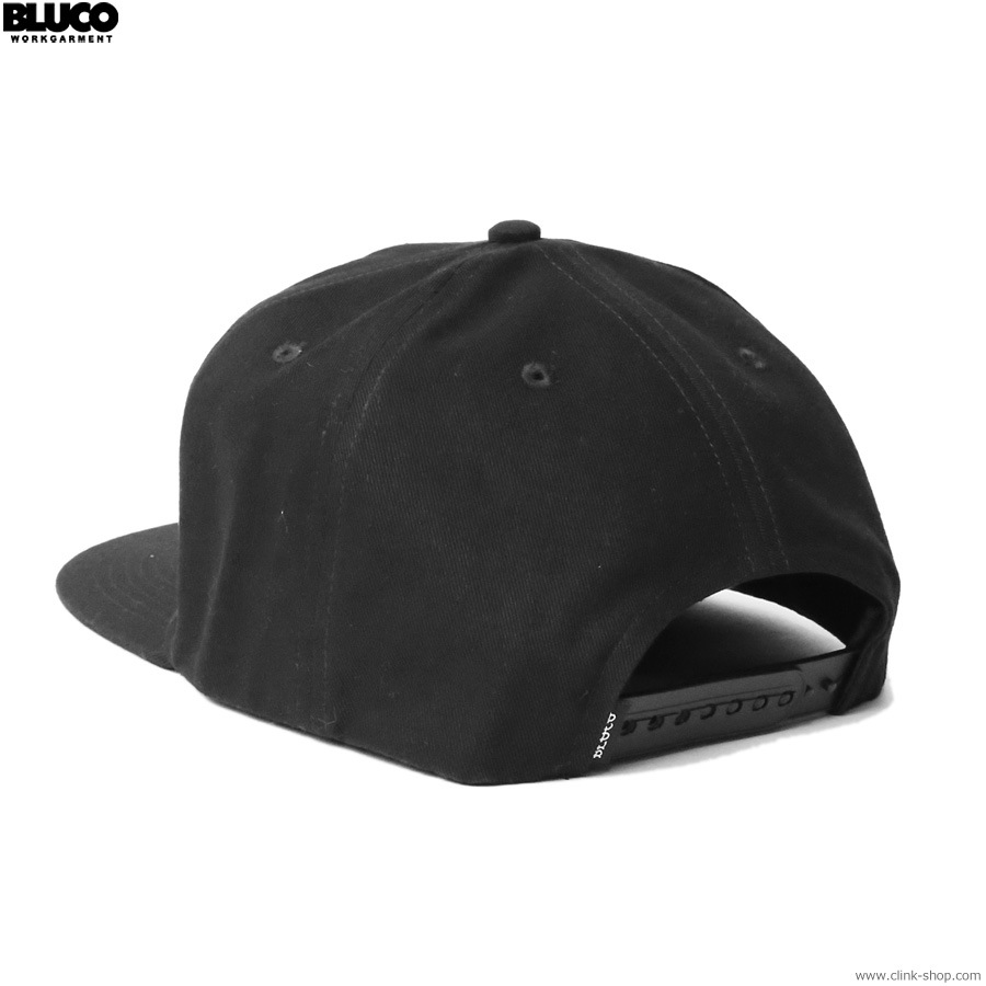 BLUCO 6-PANEL CAP -SCRIPT- (BLACK) [145-61-021]