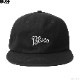 BLUCO 6-PANEL CAP -SCRIPT- (BLACK) [145-61-021]
