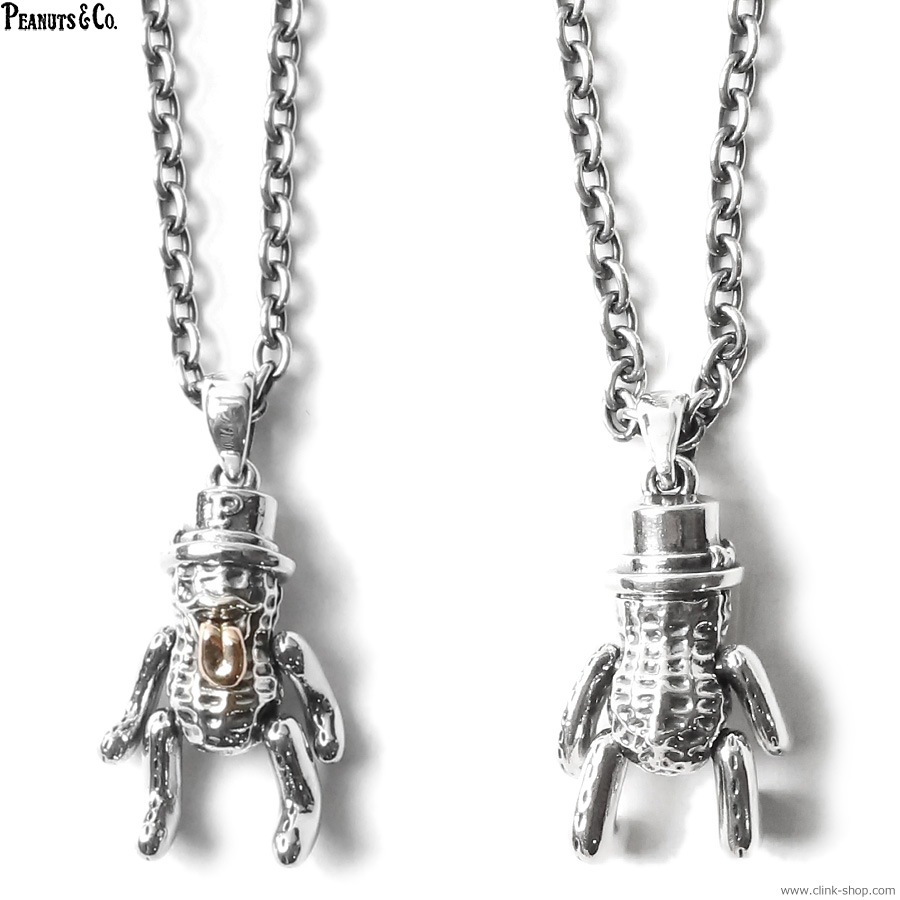 PEANUTS & CO. TEDDY BEROPEANUTS + CHAIN 60cm ROUND (SILVER+K10PG)