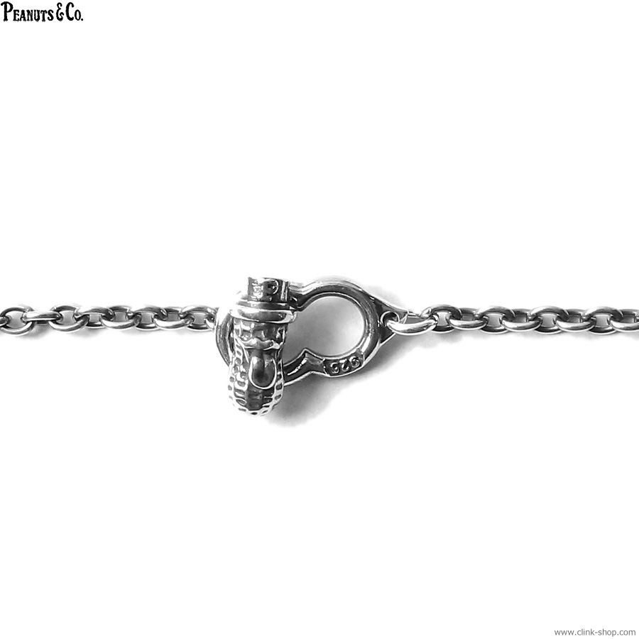 PEANUTS & CO. TEDDY BEROPEANUTS + CHAIN 60cm ROUND (SILVER+K10PG)