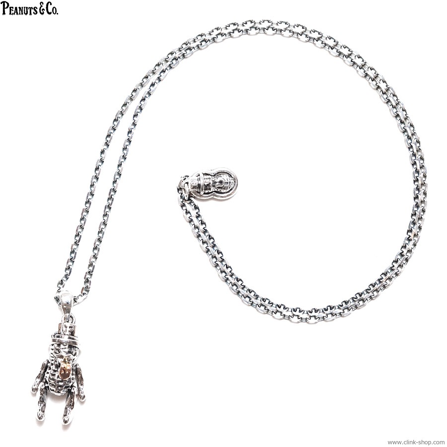 PEANUTS & CO. TEDDY BEROPEANUTS + CHAIN 60cm ROUND (SILVER+K10PG)