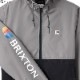 BRIXTON CLAXTON ALTON LW ZIP HOOD JK (BLACK/GREY)