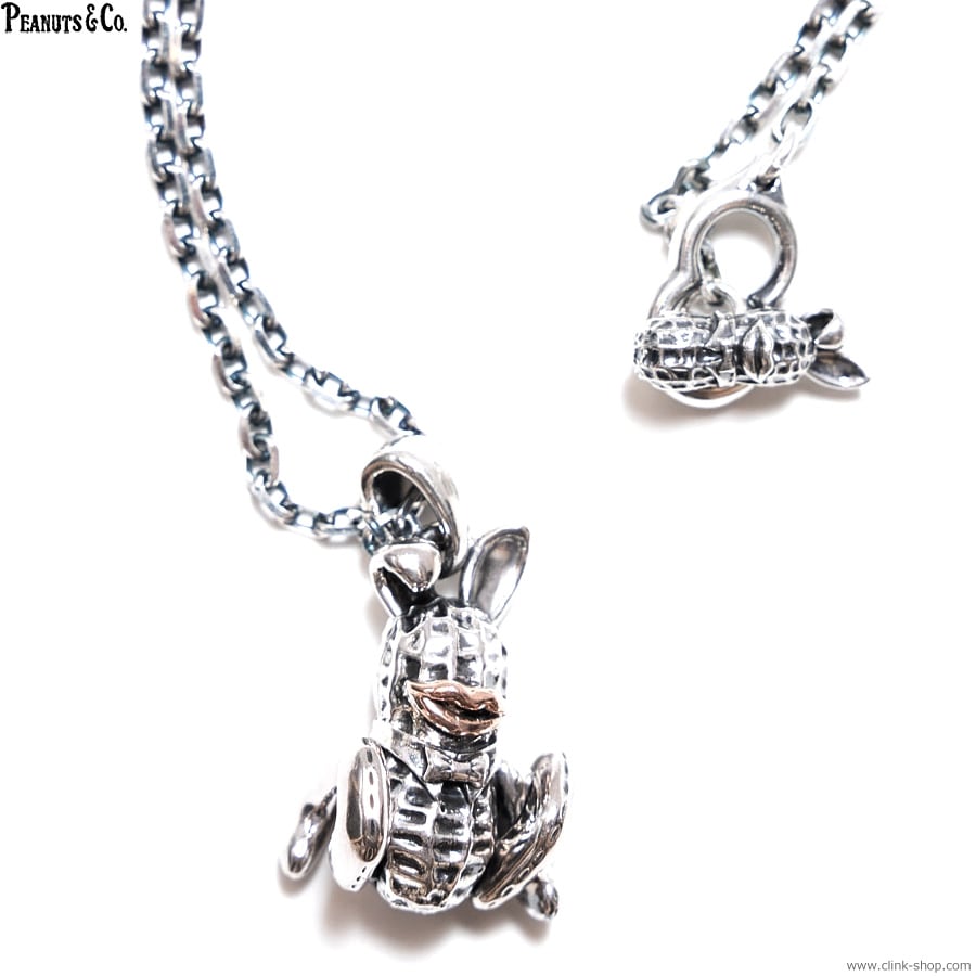 CLINK｜PEANUTS & CO. TEDDY BUNNYPEANUTS + CHAIN 60cm ROUND (SILVER
