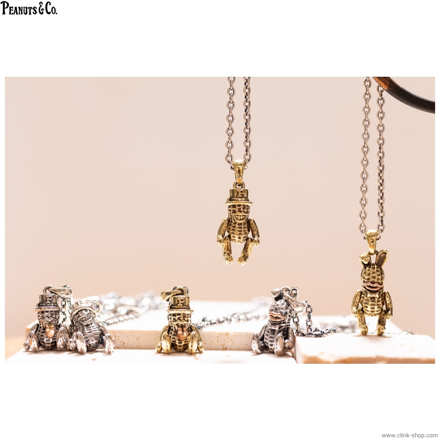 CLINK｜PEANUTS & CO. TEDDY BUNNYPEANUTS + CHAIN 60cm ROUND (SILVER